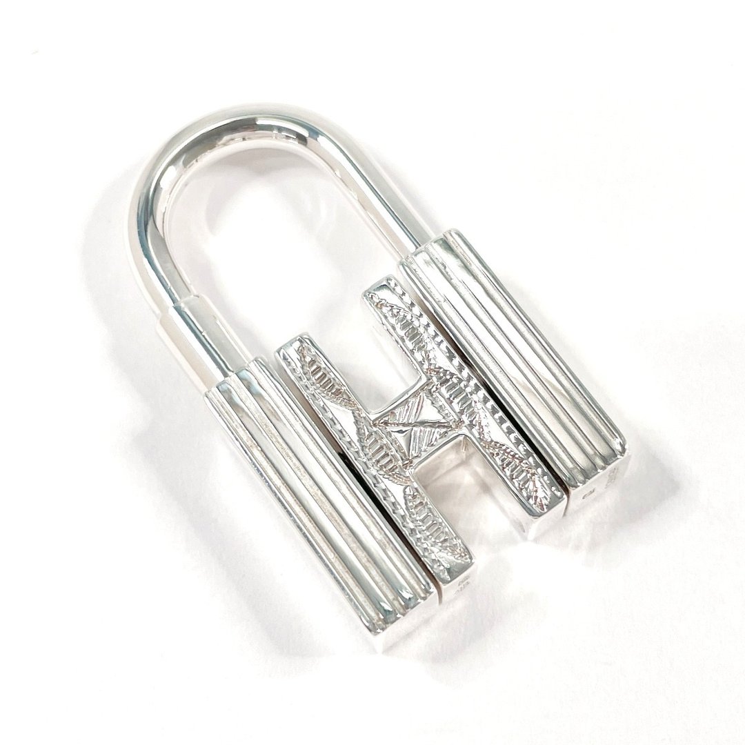 【日本直送 二手美品】爱马仕 HERMES 吊锁 钥匙圈 Touareg H Logo 坠饰 银 925 经抛光处理 - 其他 - 纯银 银色