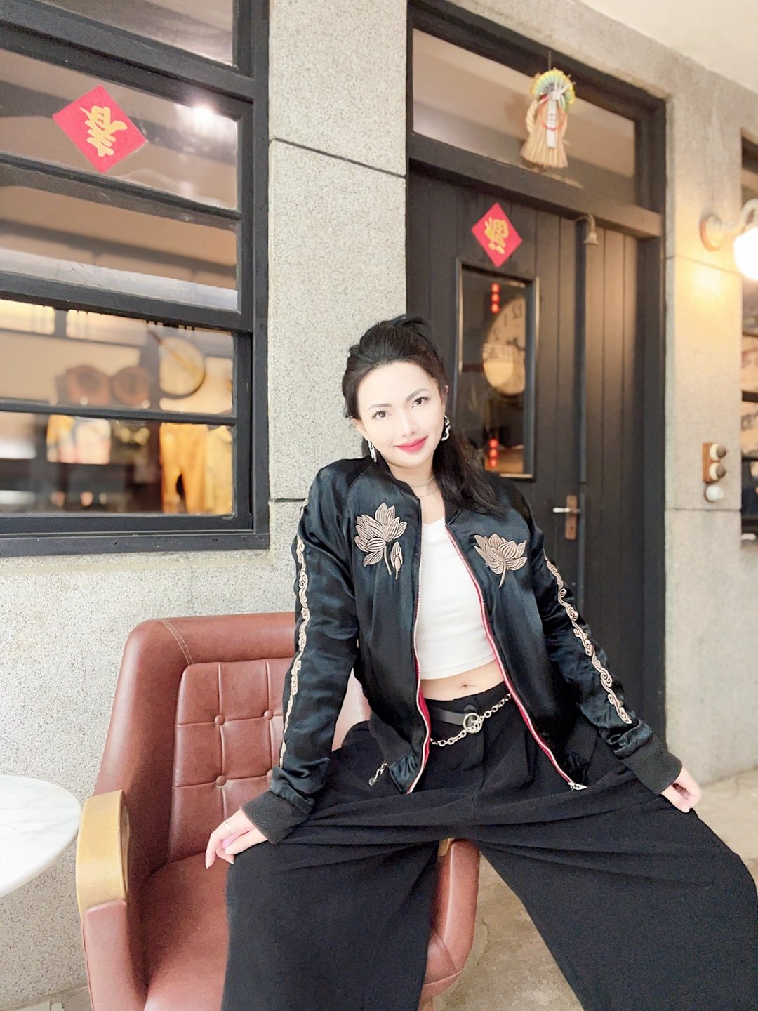 TAILOR TOYO 东洋双面穿横须贺刺绣棒球外套 DENIME 中国神话故事 - 女装休闲/机能外套 - 棉 多色