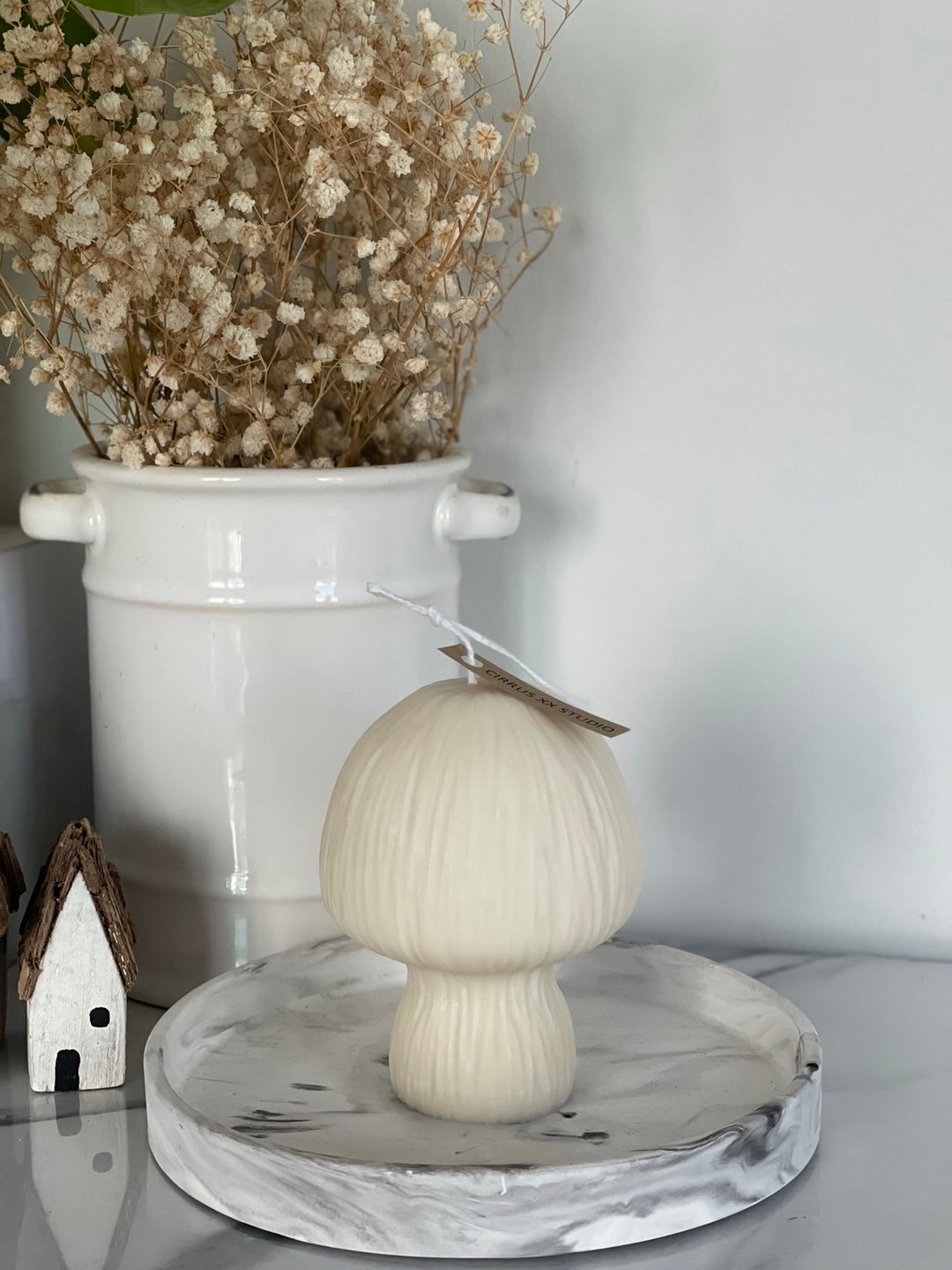 Mushroom Therapy candle home scented candles soy wax candles - 蜡烛/烛台 - 蜡 