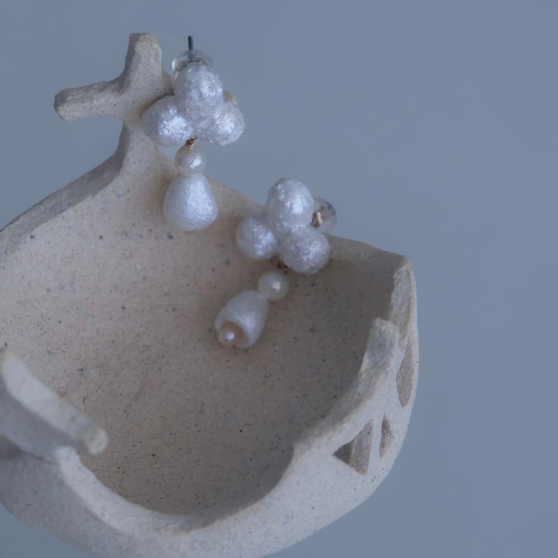 阁楼独奏 14KGF 耳环 / 耳夹 - 耳环/耳夹 - 其他材质 白色