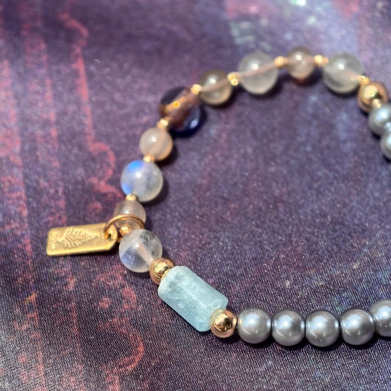 创意 设计 手链 夜影凝光 Lunar Veil - 手链/手环 - 水晶 蓝色