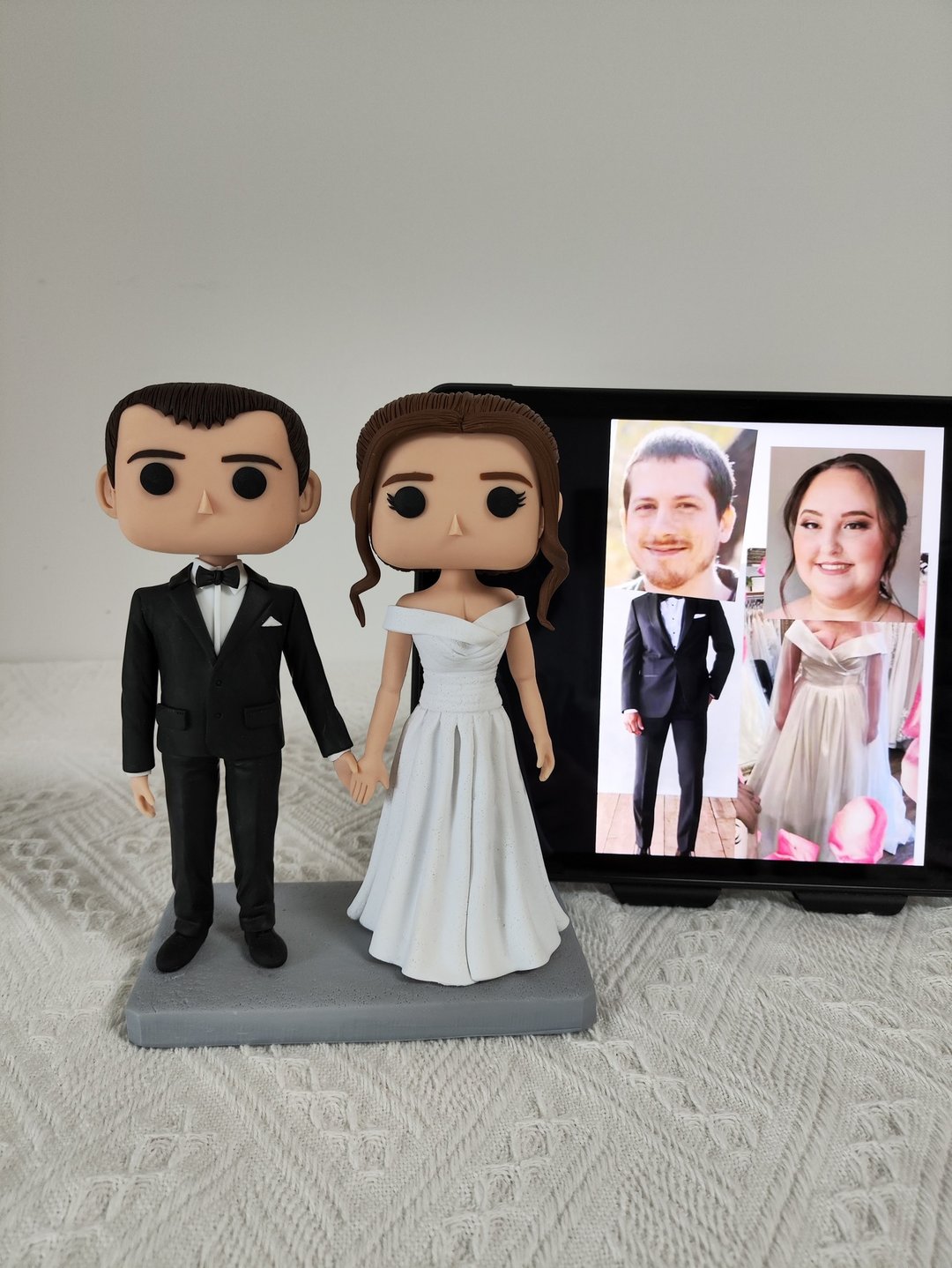 纯手工定制美国Funko Pop 自画像公仔情侣父母夫妻结婚周年礼物 - 玩偶/公仔 - 粘土 多色