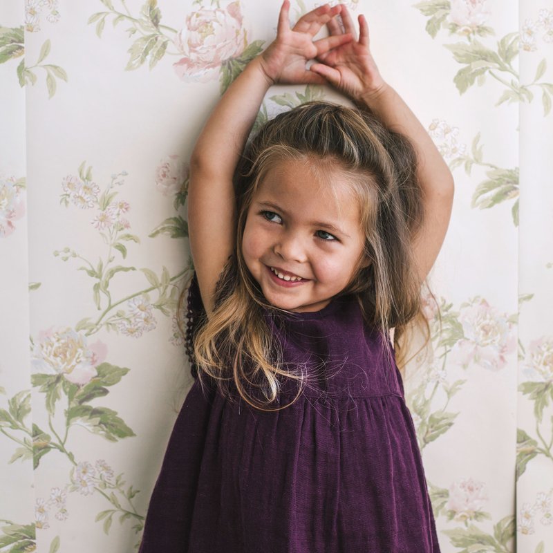 JK 芙蓉连身洋装 深紫 - 其他 - 棉．麻 紫色