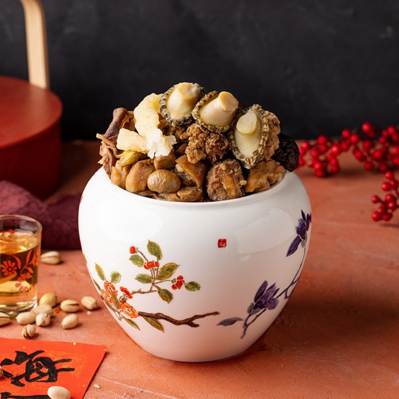 【温国智主厨】鲍鱼花胶佛跳墙买二送二 - 料理包 - 其他材质 金色