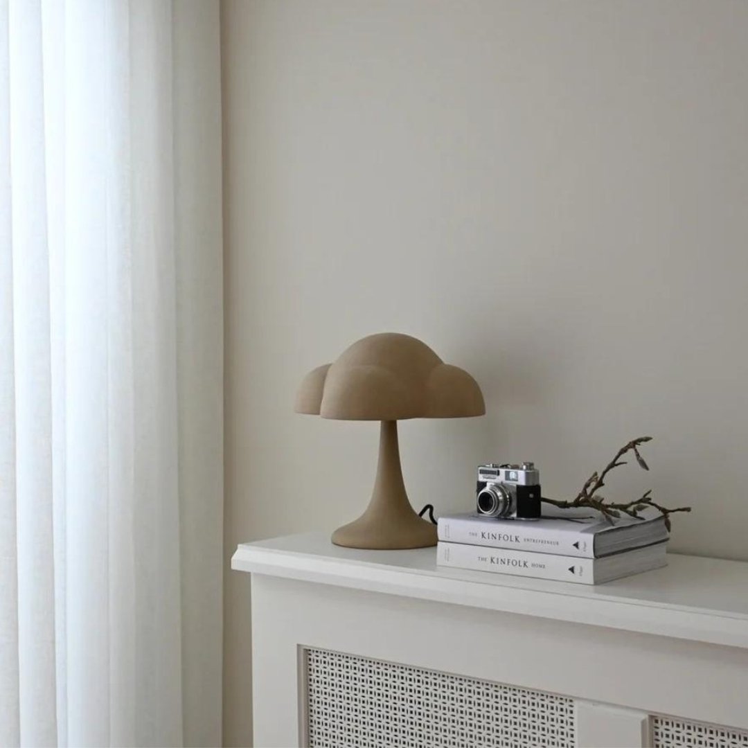 Fungus Table Lamp - Sand - 陶瓷 蕈菇造型桌灯 - 灯具/灯饰 - 陶 卡其色