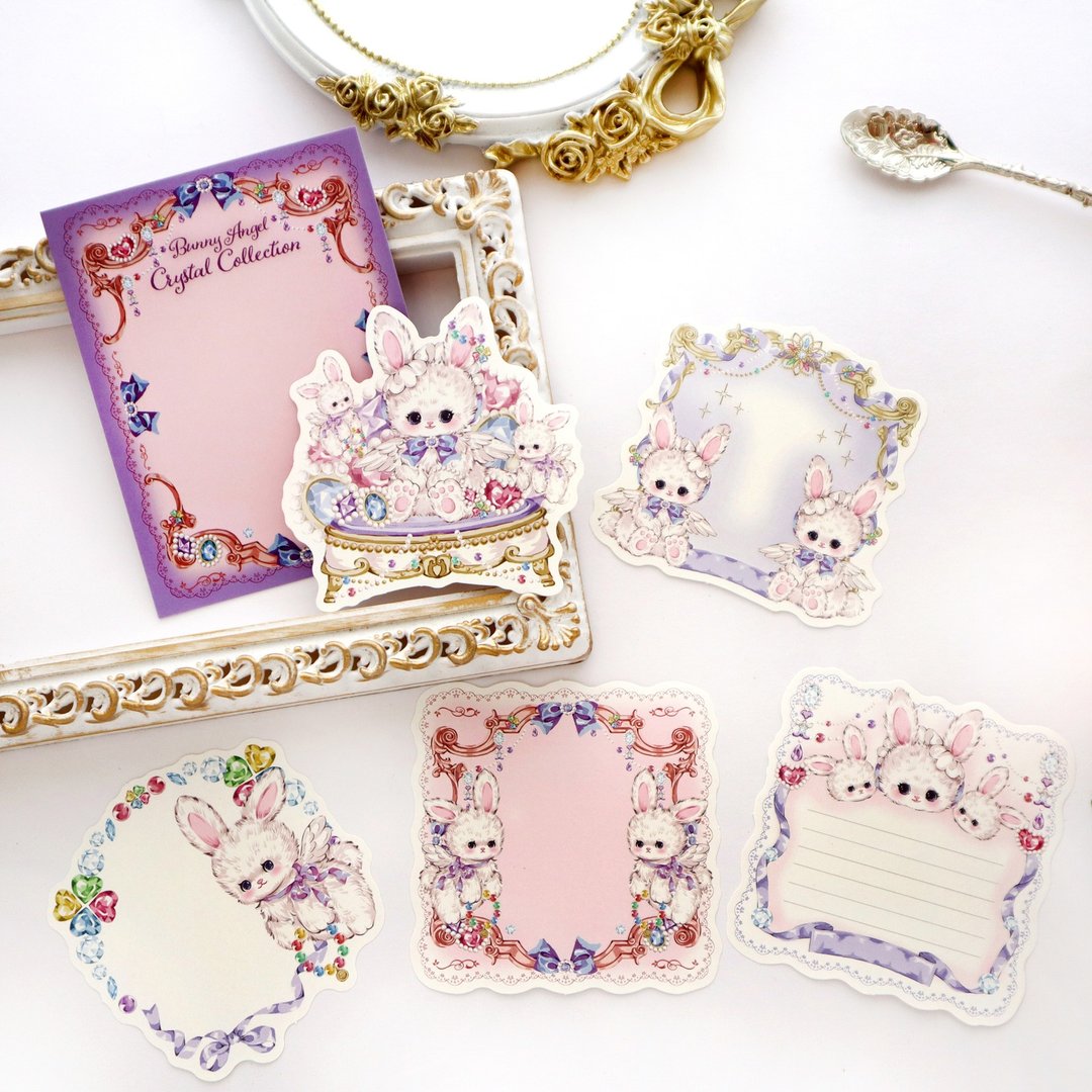 【Bunny Angel Crystal Collection】造型便利贴 CHO211 - 便条纸/标签贴 - 纸 紫色