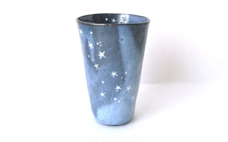 Big tumbler      the starry sky night sky - 咖啡杯/马克杯 - 陶 蓝色