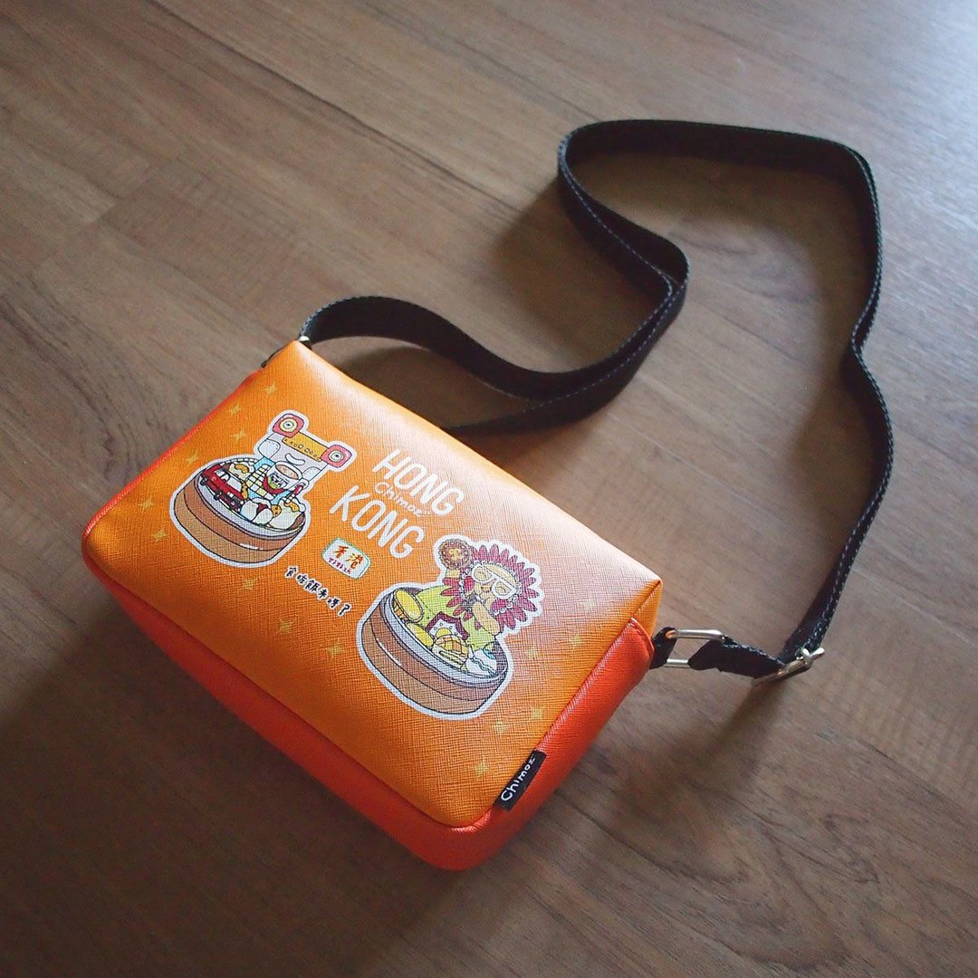 赤毛族游香港 横式 单肩包 斜背包 - 侧背包/斜挎包 - 其他人造纤维 橘色