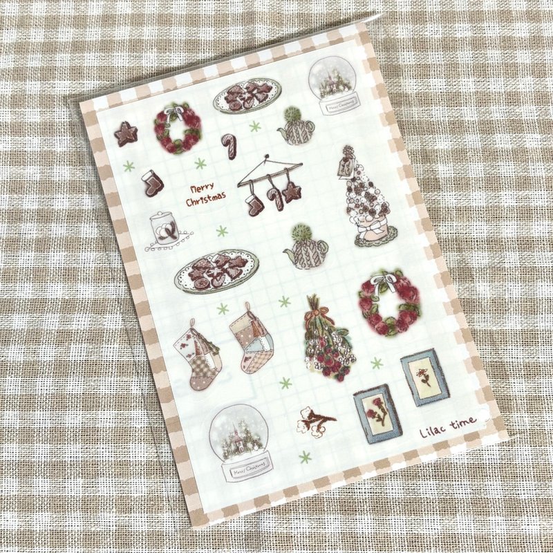 半裁贴纸 和纸胶带材质 白色树木 - 贴纸 - 纸 