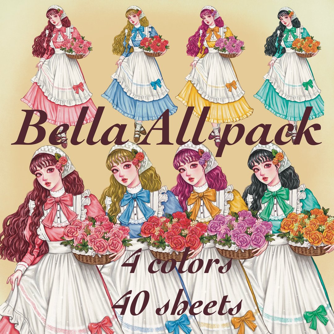 bella 全套组 - 贴纸 - 纸 多色
