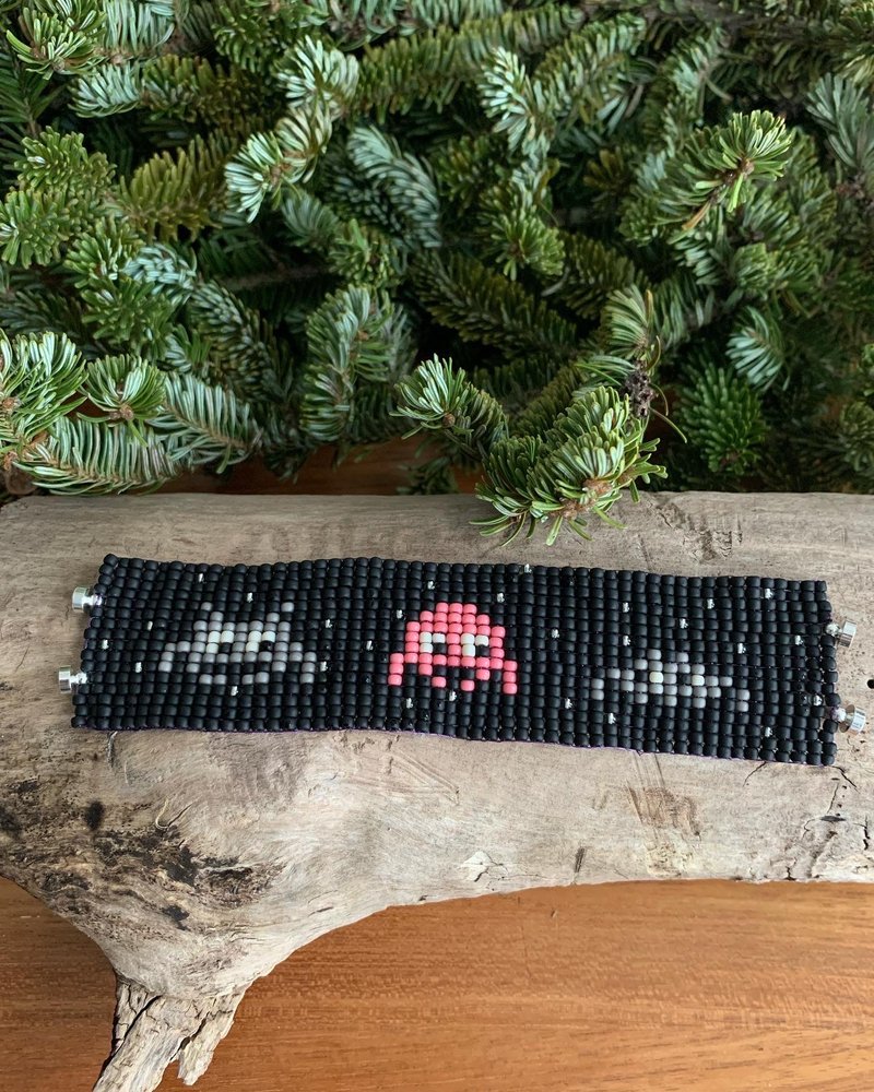 Space Invaders 太空侵略者 袖口手链 / 手镯 - 手链/手环 - 其他材质 黑色