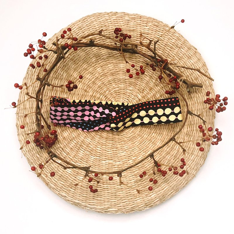 my little star 职人手作 普普风100%有机棉发带_亲子款 - 围嘴/口水巾 - 棉．麻 蓝色