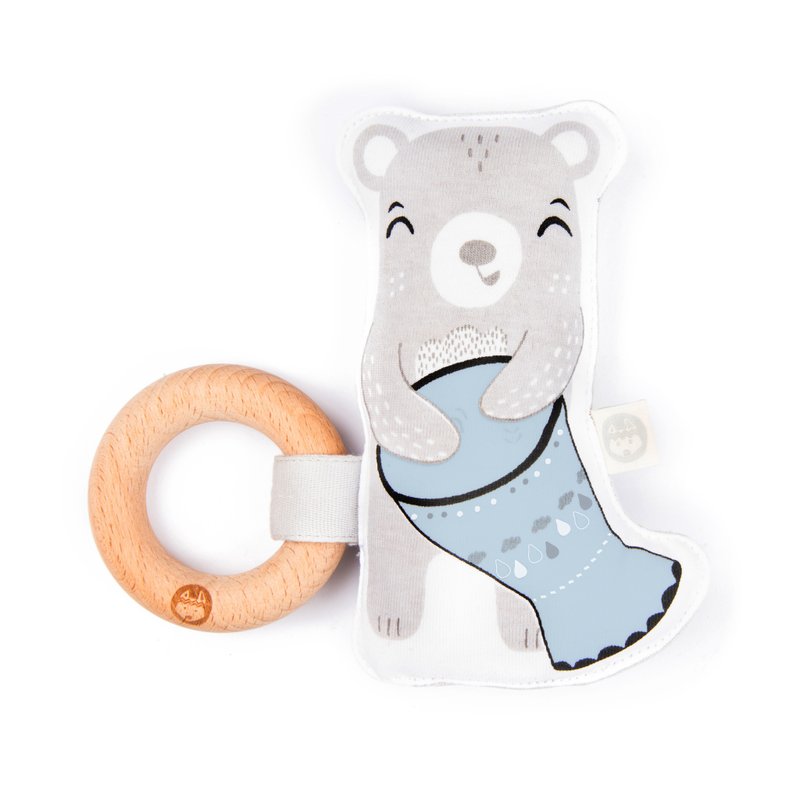 澳洲Kippins有机棉榉木固齿器-比利小熊**新包装,新设计** - 玩具/玩偶 - 棉．麻 蓝色