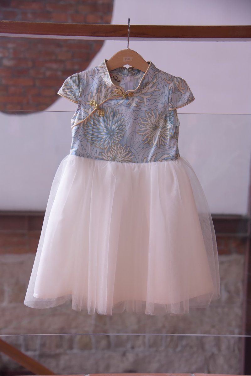 零码6折 Angel Nina 手作订制旗袍改良式儿童礼服 抓周 花童 生日 - 童装礼服/连衣裙 - 纸 黑色