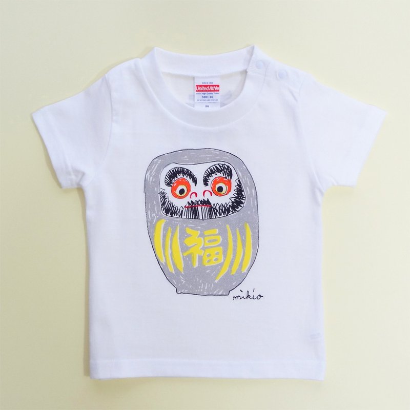 达摩 婴幼童 T恤 Silver Gold 80 90 100 110 120 130 140 150 160 - 童装上衣 - 棉．麻 银色