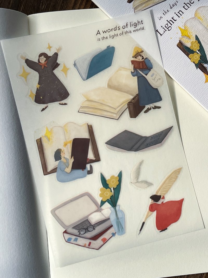 A words of light. 转印贴纸 - 贴纸 - 塑料 