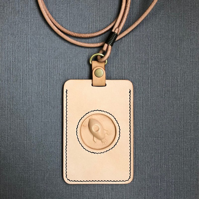 立体造型直式证件套 手工皮件 缝线可选色 - 证件套/卡套 - 真皮 