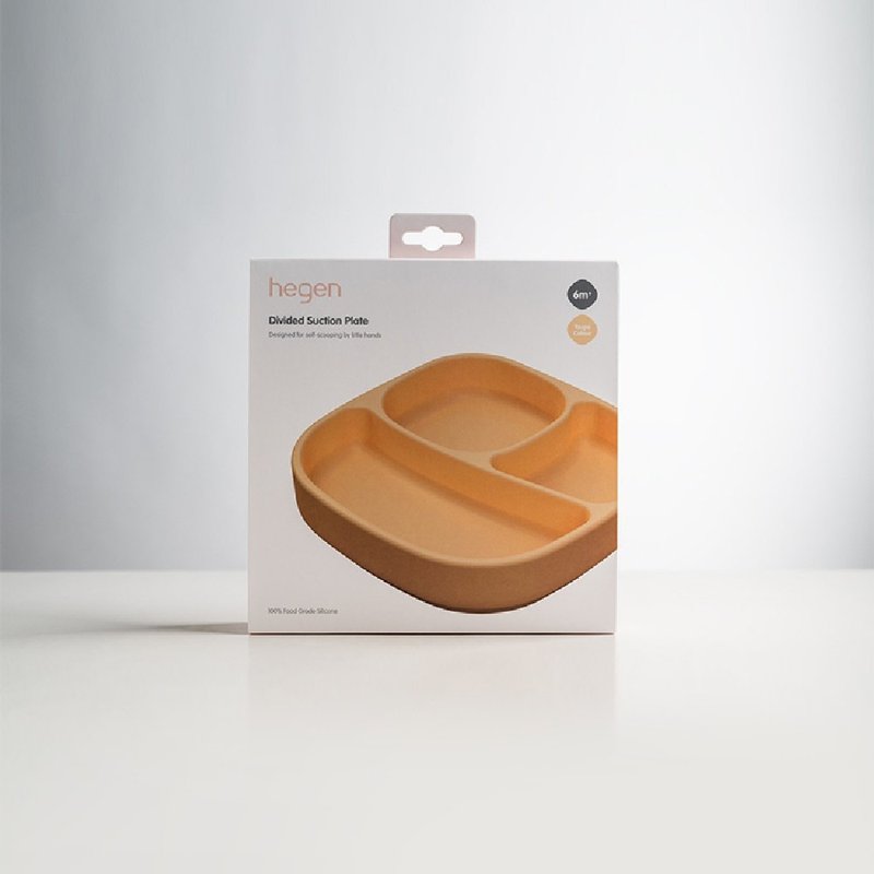 【hegen】成长餐桌儿童学习餐具|点心碗 - 儿童餐具/餐盘 - 硅胶 橘色