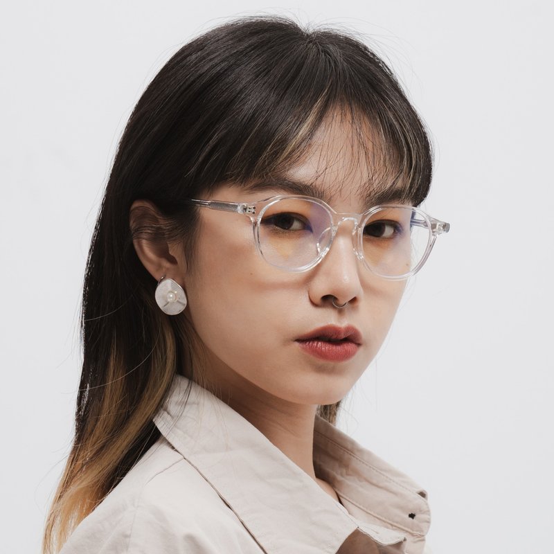 I NEED SPACE | PERFECT DAY 好日子蓝光眼镜-冰白 - 眼镜/眼镜框 - 塑料 白色