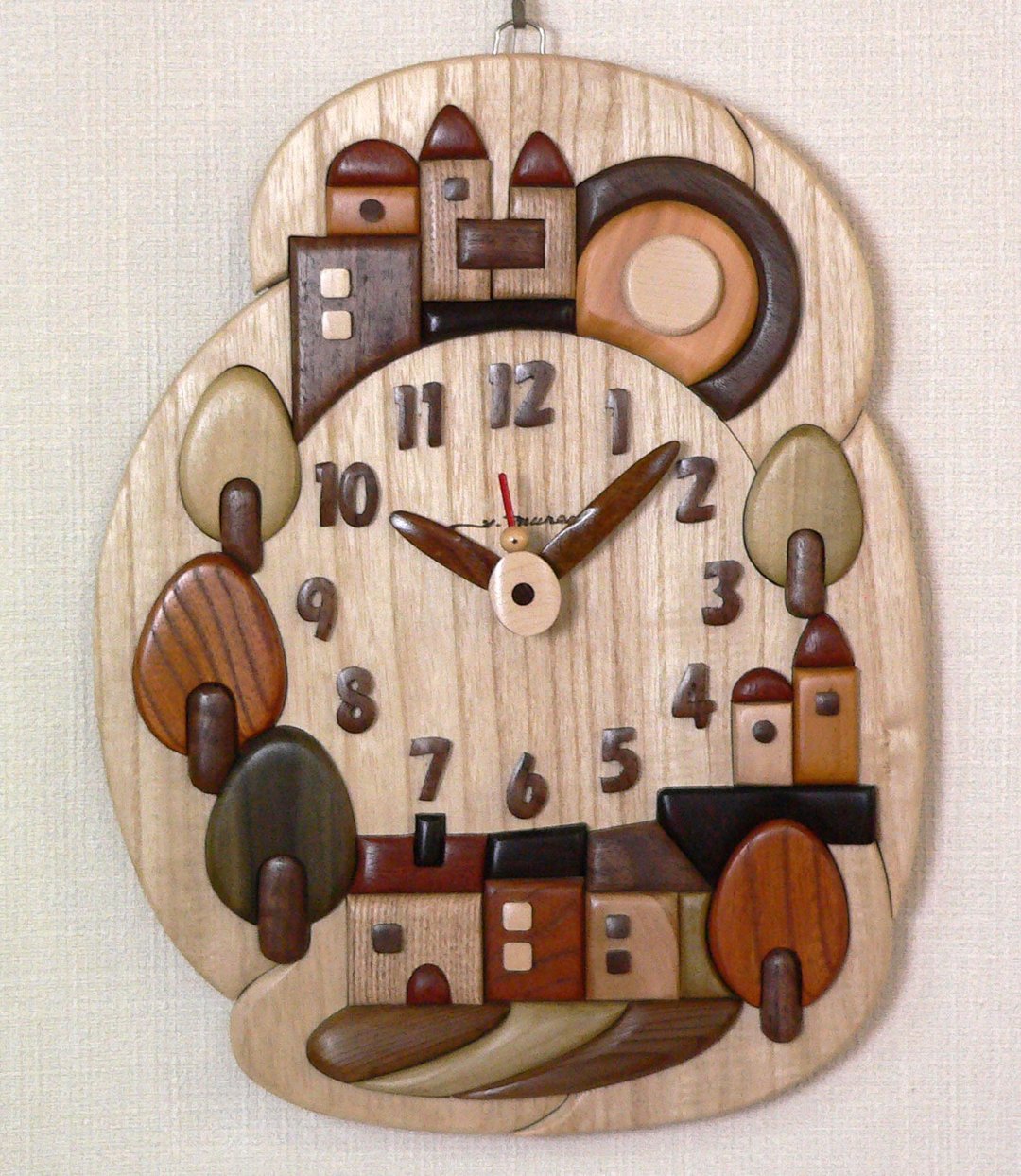 Clock Southern France Provence - 时钟/闹钟 - 木头 咖啡色