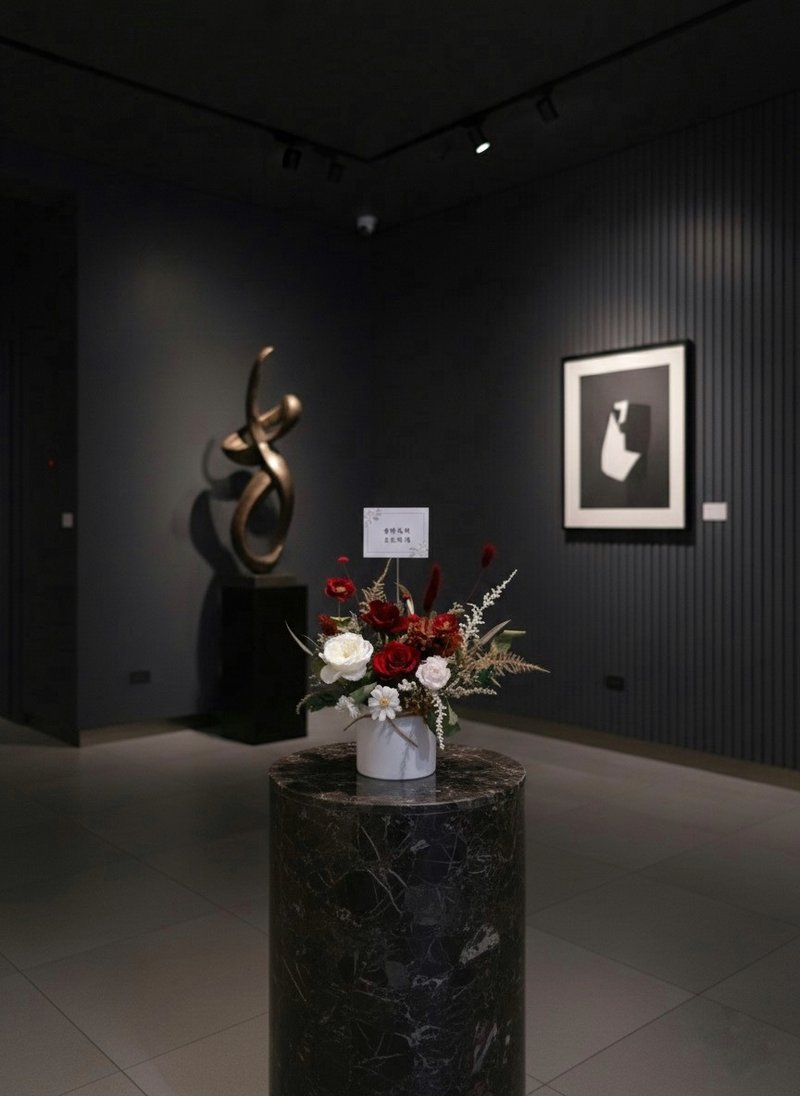 永生桌花-升迁贺礼、荣升祝贺、桌花、乔迁礼物、开幕花礼 - 干燥花/捧花 - 植物．花 红色