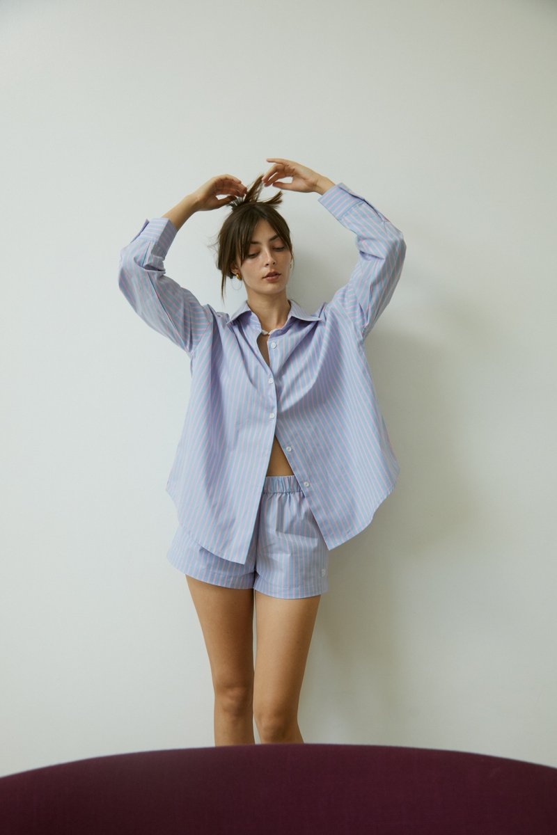 Bayday | COMFY SHORTS | Pink Tropical - 女装短裤 - 其他材质 