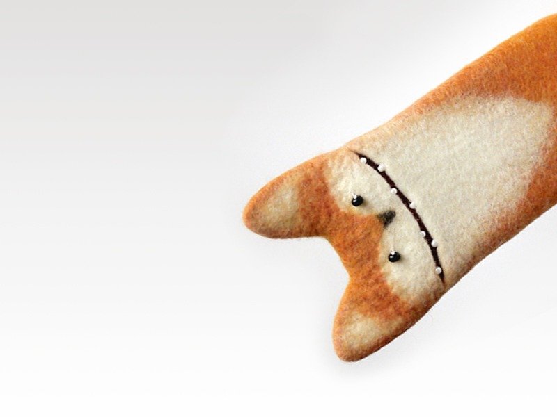 Fox case for iPhone 7 Plus and iPhone 7, felted fox, eco friendly, cute gifts - 手机壳/手机套 - 羊毛 橘色