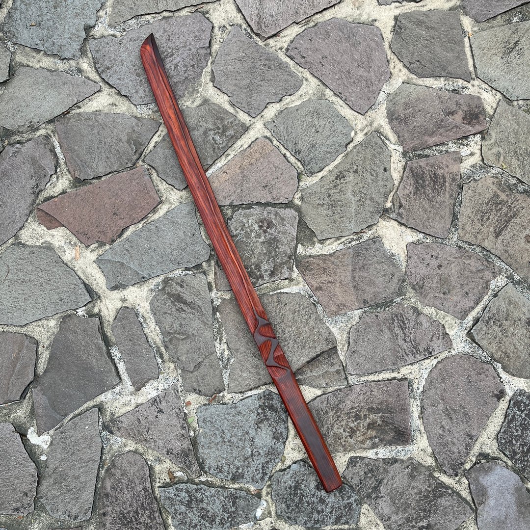 我贩剑　妖刀　甲辰秋　手工木剑　艺术木刀　日本刀Katana　魔剑 - 摆饰 - 木头 红色