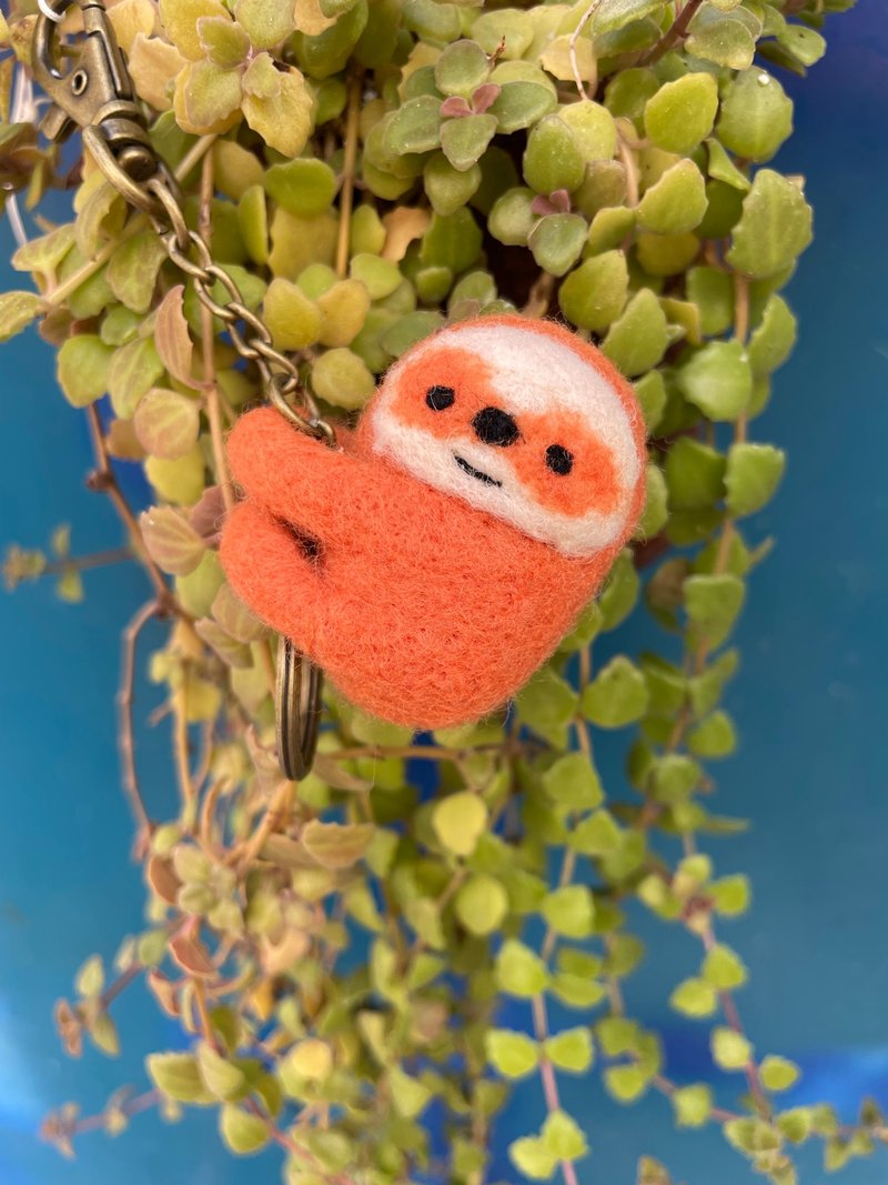 爬爬 树獭 钥匙圈 - 钥匙链/钥匙包 - 羊毛 