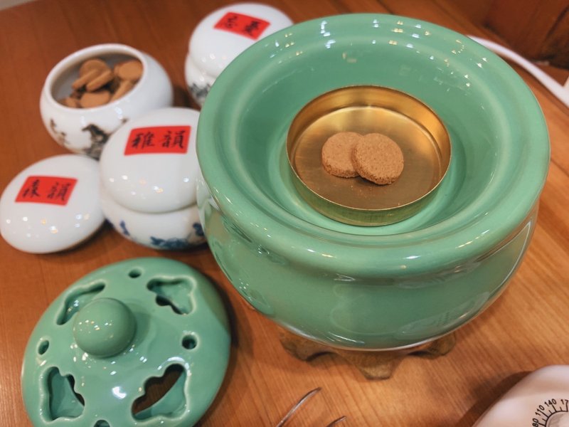 电子香炉组 - 香薰/精油/线香 - 木头 绿色