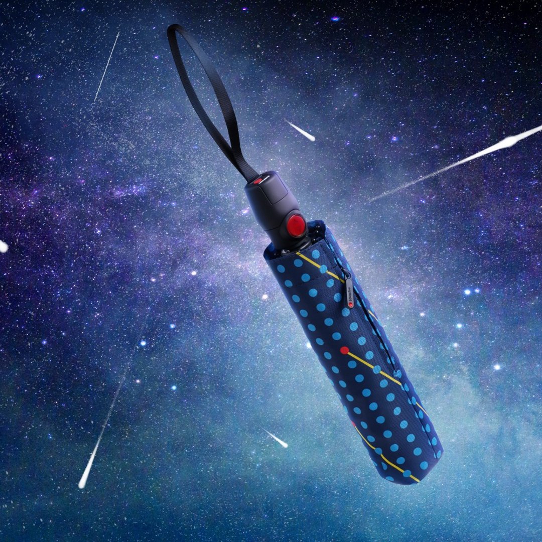 【Knirps德国红点伞】T.220 安全自动开收伞-Shooting Star - 雨伞/雨衣 - 聚酯纤维 蓝色