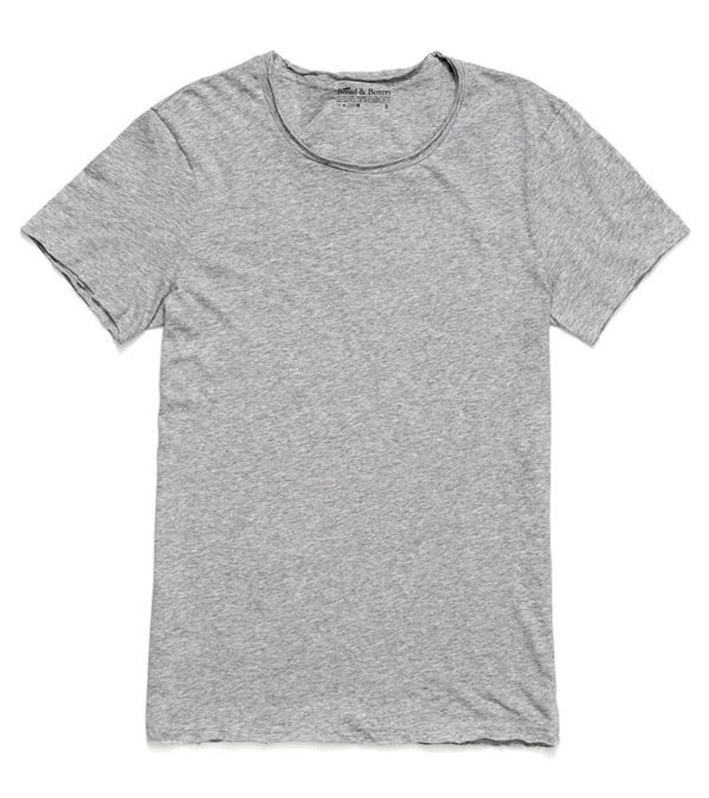 Bread and Boxers Crew Neck Relaxed 北欧时尚素Tee 松身剪裁 简洁线条 Eugene Tong着用 天然有机棉 不收边 灰T 只剩M号一件 - 男装上衣/T 恤 - 棉 