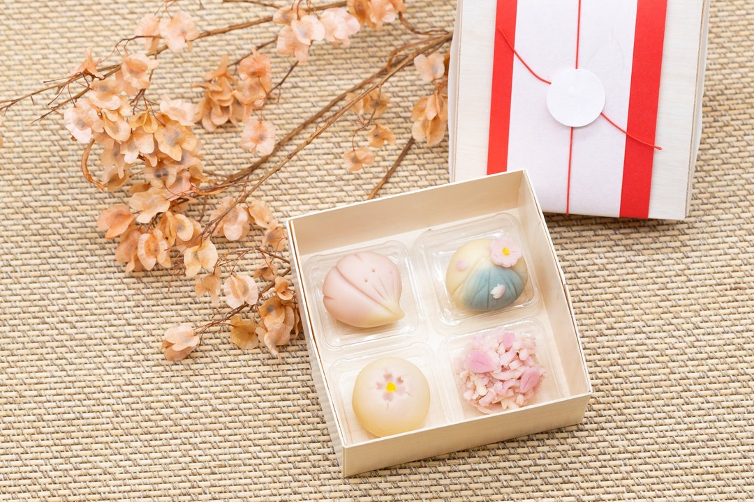 和菓子 | 【3月限定】上生菓子 练切和菓子 (4个入) - 蛋糕/甜点 - 新鲜食材 