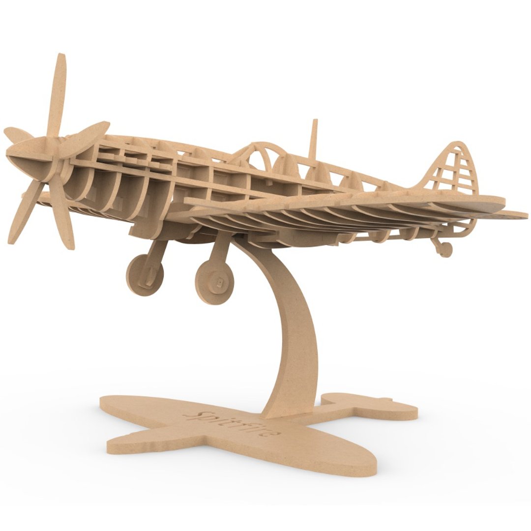 Supermarine Spitfire (1917) 英国喷火战机 - 骨架结构木模型 (1 - 其他 - 木头 