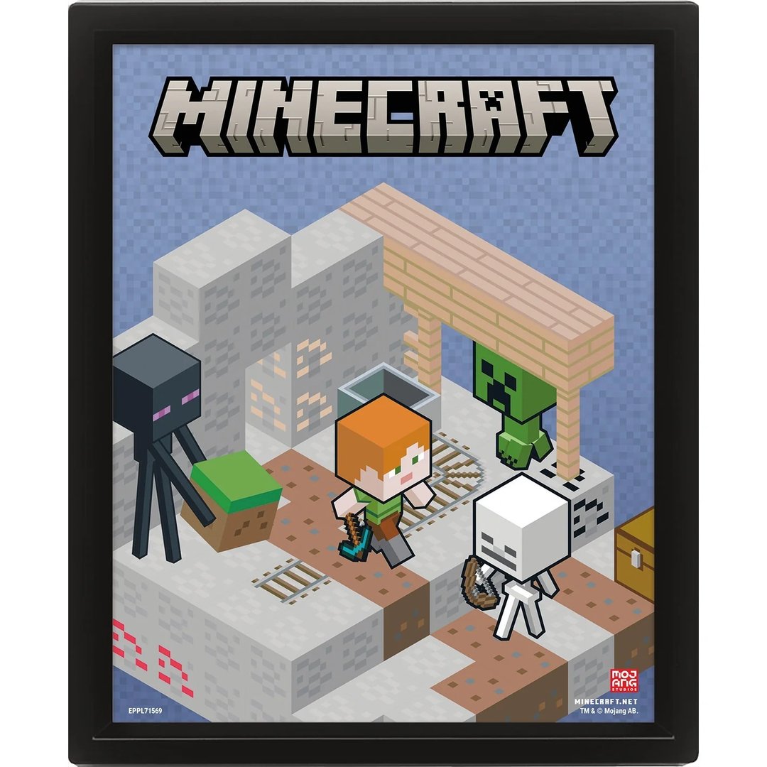 【Minecraft 】麦块 异界切换 3D海报 - 海报/装饰画/版画 - 塑料 多色