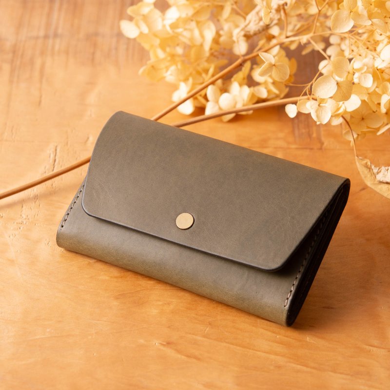 简约风琴折卡片夹 名片夹 Patan-card 附风琴折 #ElephantGray【入学礼】【就职礼】【定制化礼品】 - 其他 - 真皮 灰色