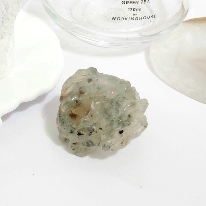 四季幽灵龙龟/助事业/学业/健康/财富之水晶 - 摆饰 - 水晶 绿色