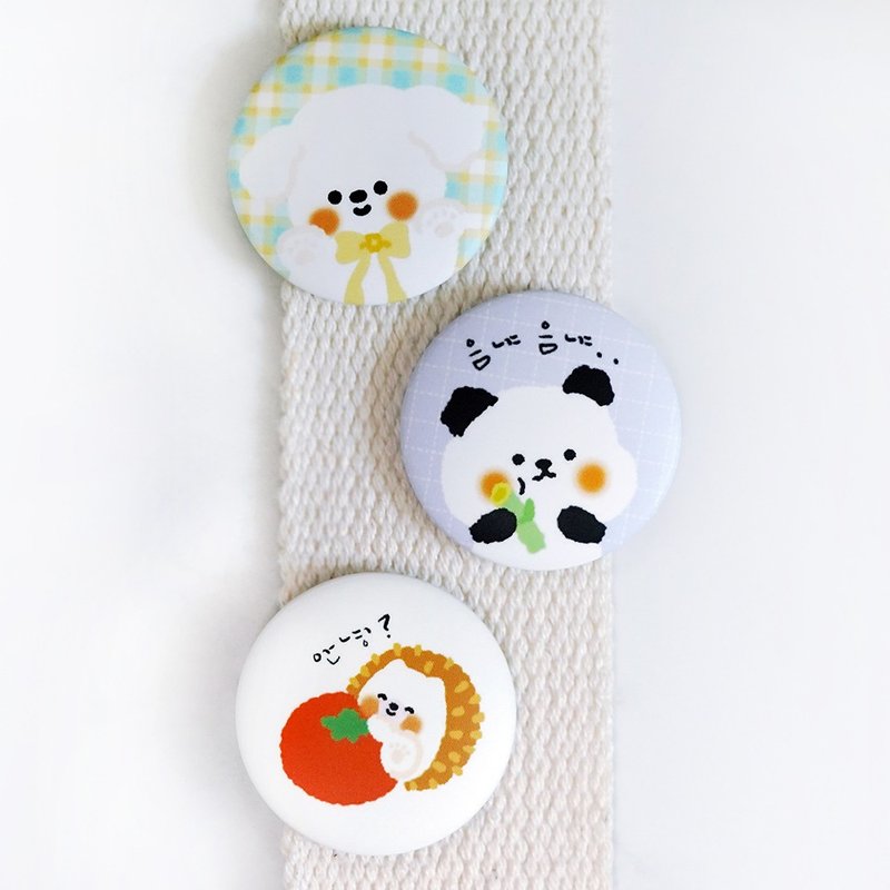 可爱小别针后扣（按钮徽章别针）3种 - 徽章/别针 - 其他金属 