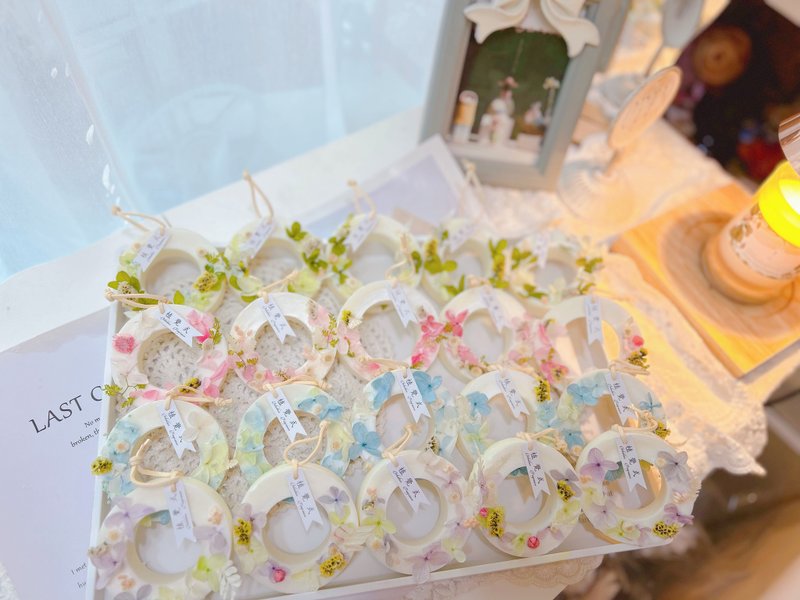 植觉式香氛花圈蜡片 - 香薰/精油/线香 - 其他材质 