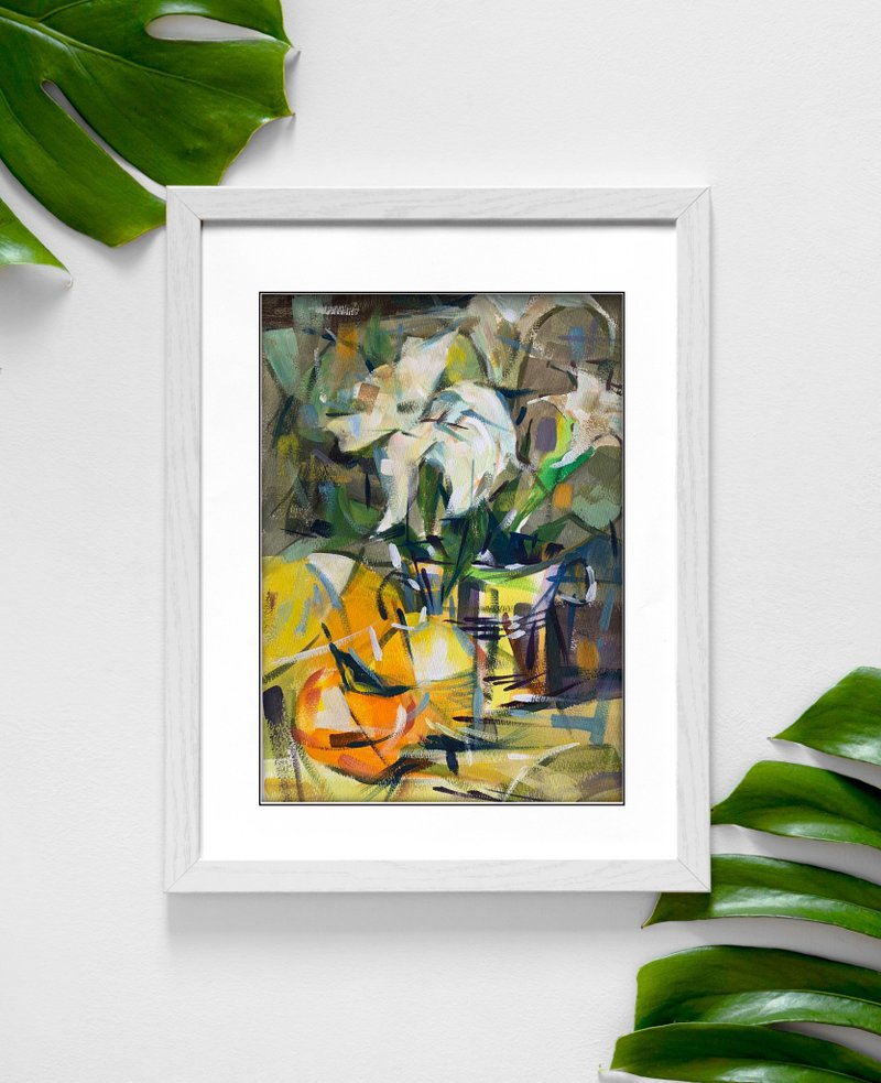 【水彩】净洁百合 - 海报/装饰画/版画 - 纸 