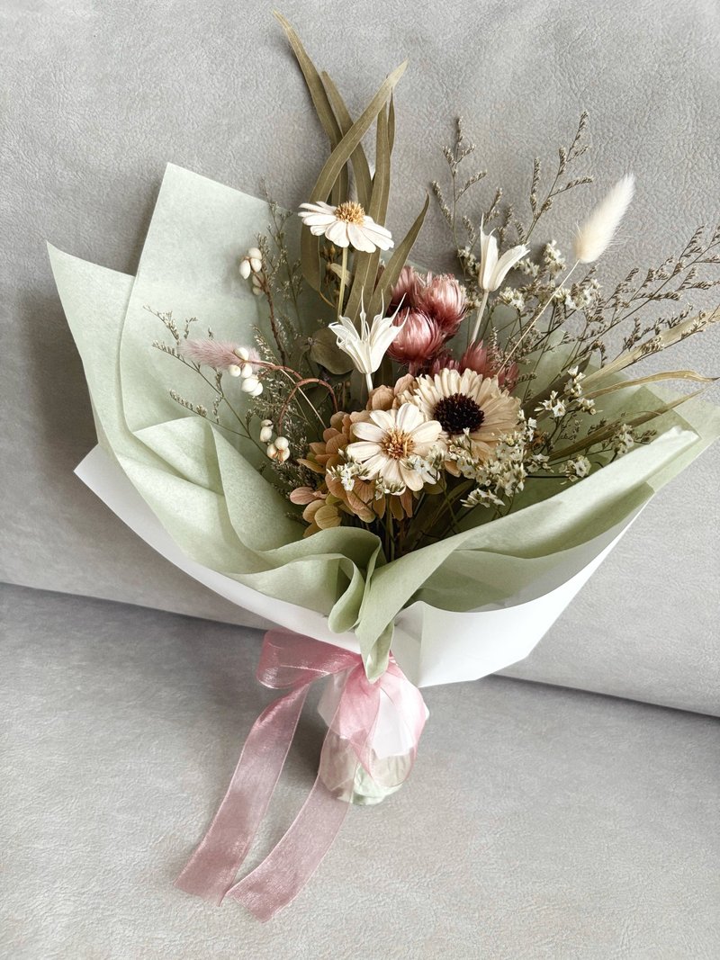 清新薄荷派干燥永生花束 ∣ 情人节.生日礼物 - 摆饰 - 植物．花 蓝色