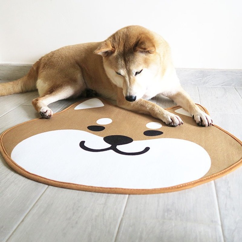 SHIBAINC 柴犬小地毯 柴犬 小毯 - 摆饰 - 聚酯纤维 咖啡色