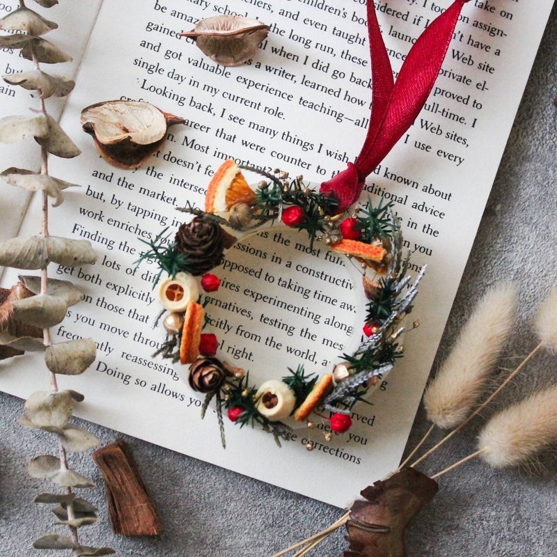 【圣诞限定】手作课程 | 圣诞花圈香氛蜡片 - 植栽 - 植物．花 