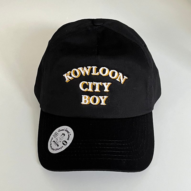 九龙城仔 Kowloon City Boy 九龙区户外帽子 Made in UK - 帽子 - 棉．麻 黑色