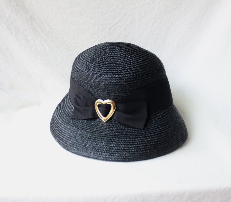 FOAK古着 /保留中/Moschino黑色草编帽 - 帽子 - 其他材质 