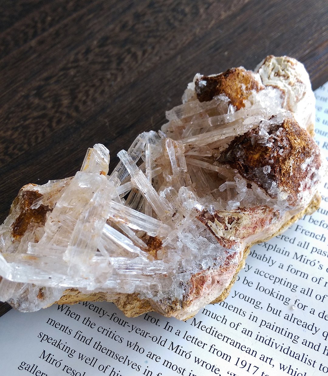 Gypsum 贵州产地 石膏 晶簇 石灰岩共生矿 天然矿石 原矿 - 摆饰 - 其他材质 