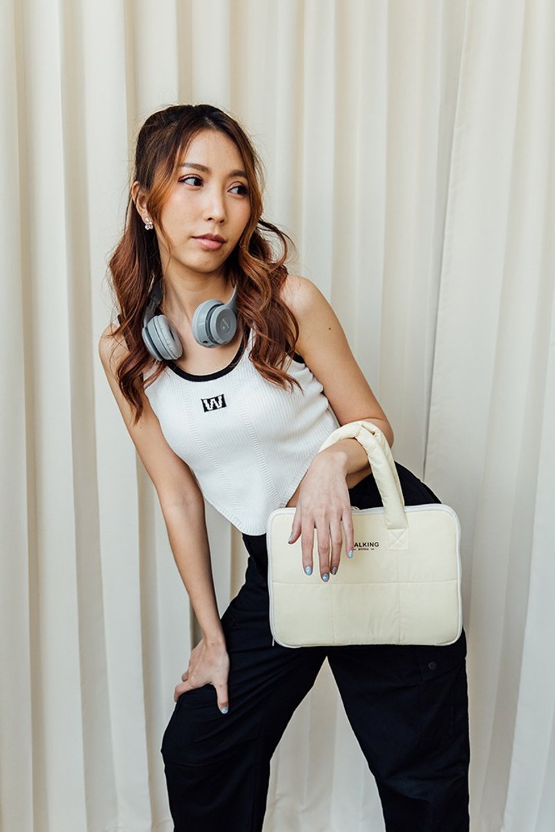 Bill Mini Puffy Bag : Cream - 公文包/医生包 - 其他材质 金色