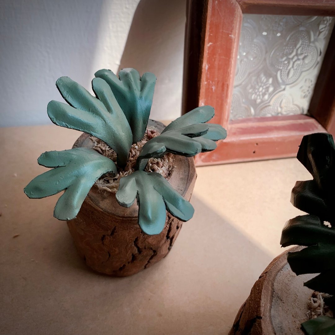 芙蓉 皮塑设计 永生绿植 盆栽摆饰 - 植栽/盆栽 - 真皮 