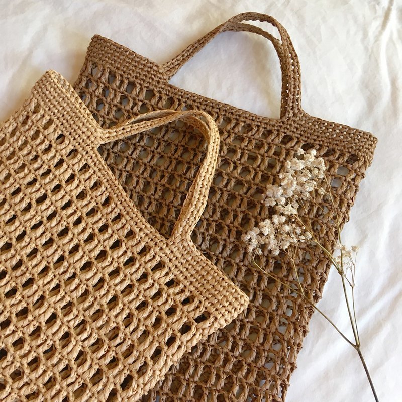 hm2。拉菲纸纤 简单提袋 - 手提包/手提袋 - 纸 多色