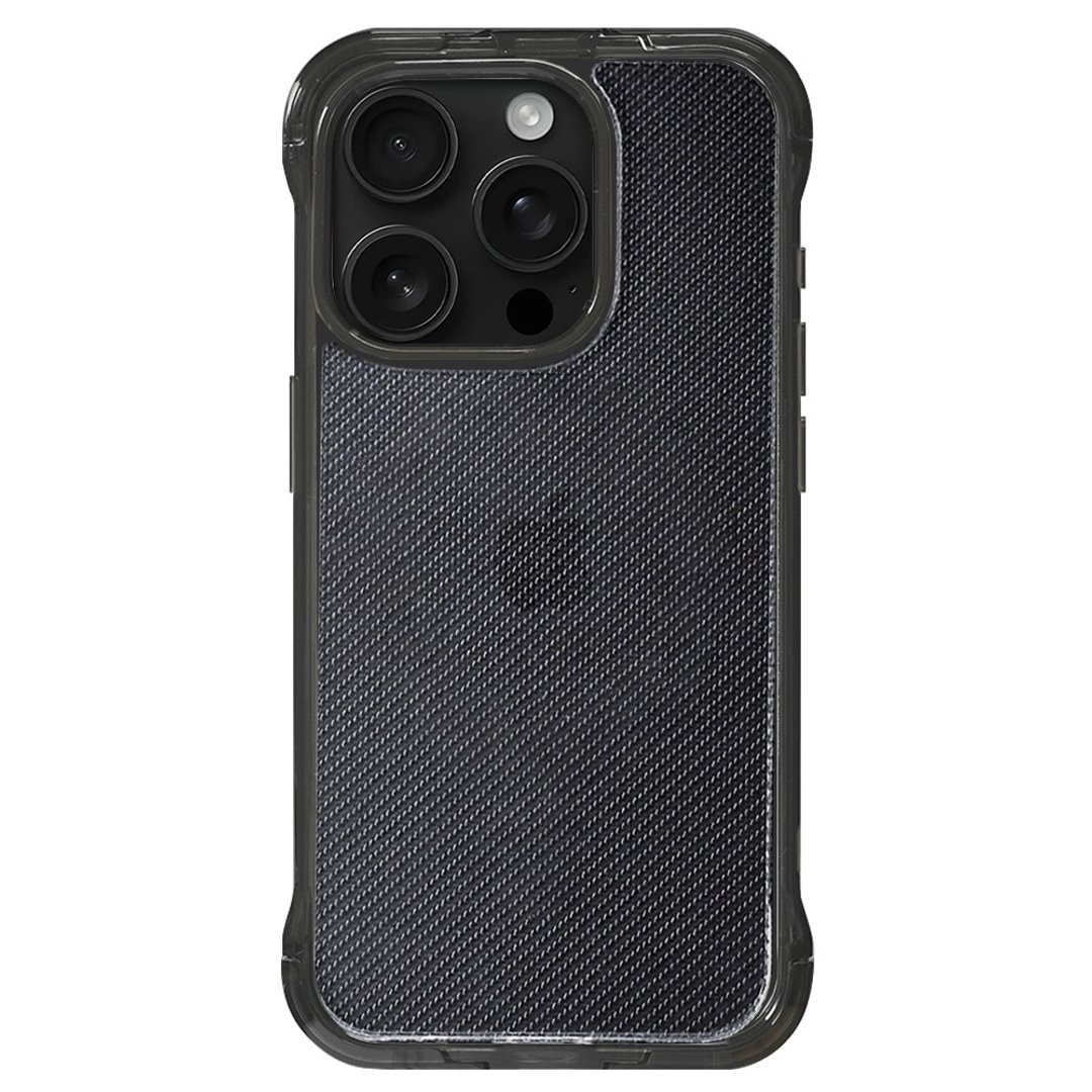 光雕系列 油画玻璃 支架壳 标准透黑 iPhone 16 15 14 13 Pro Max - 手机壳/手机套 - 其他材质 黑色